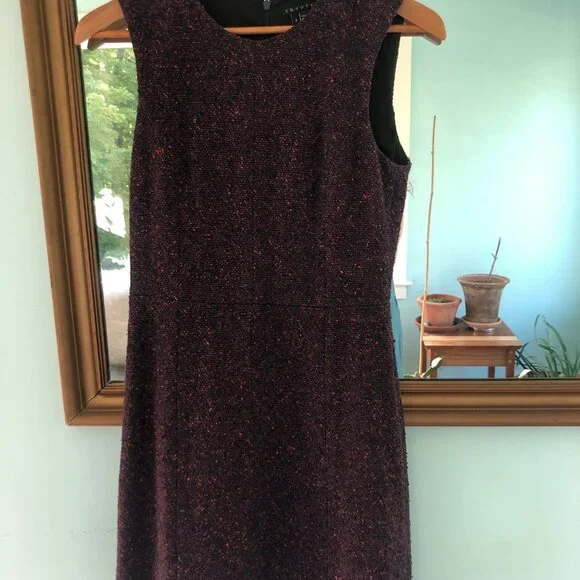 chinese dress ladies Lined Shift Dress with Back Drop-Collar and Tie S